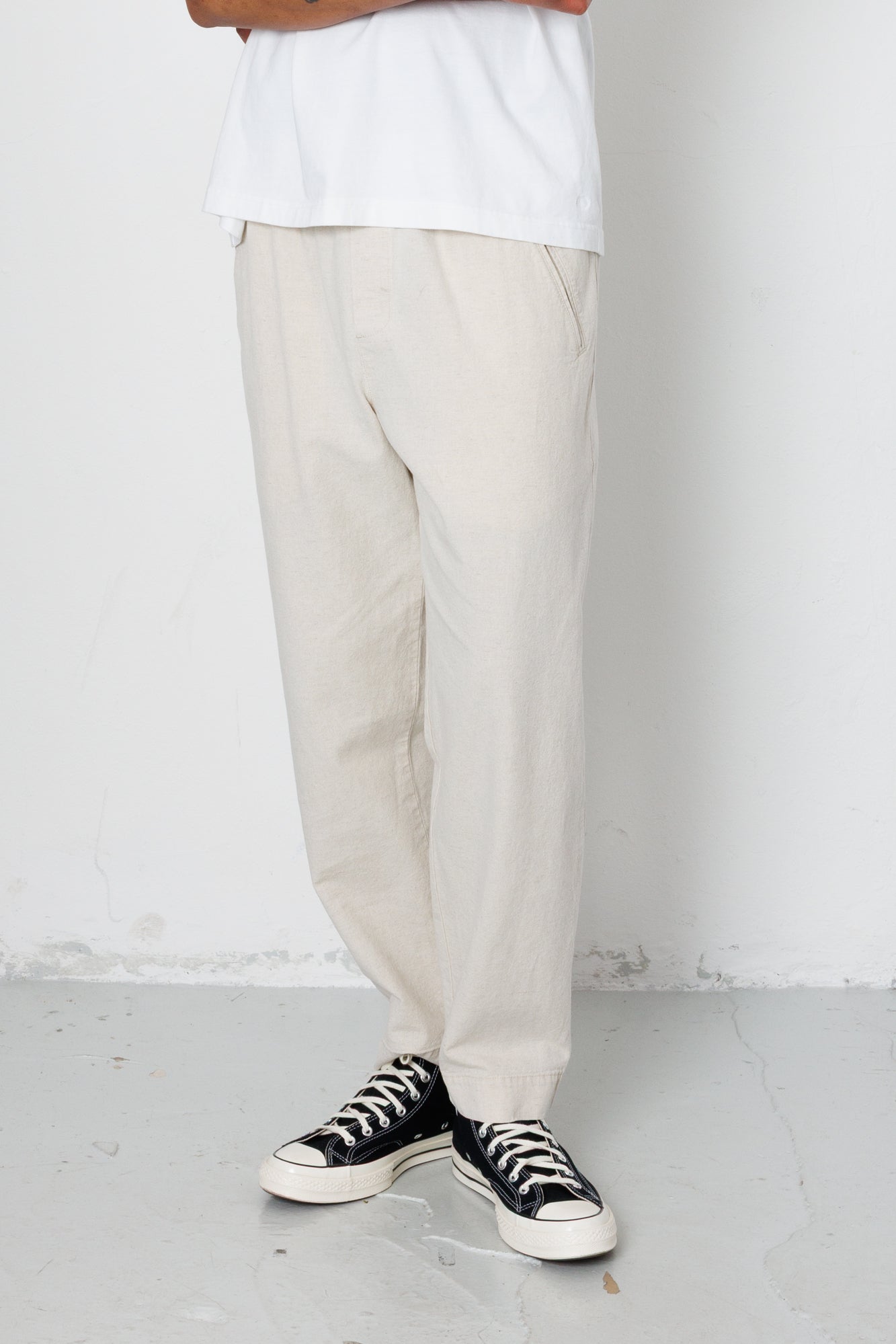 Folk | Folk Assembly Pant - Natural Linen Cotton Canvas