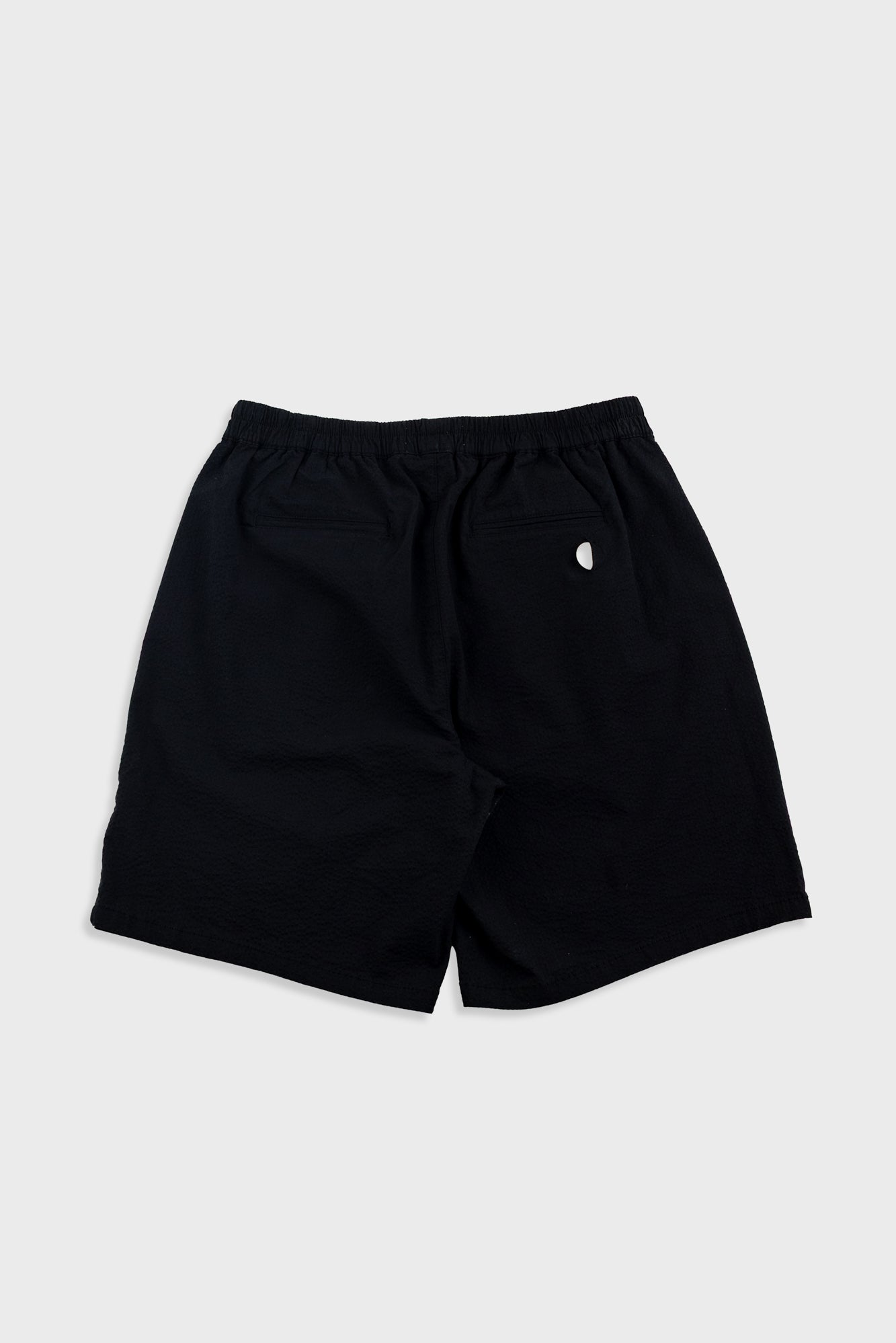 Folk Relaxed Assembly Short - Black Seersucker