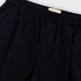 Folk | Folk Relaxed Assembly Short - Black Seersucker