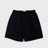 Folk | Folk Relaxed Assembly Short - Black Seersucker