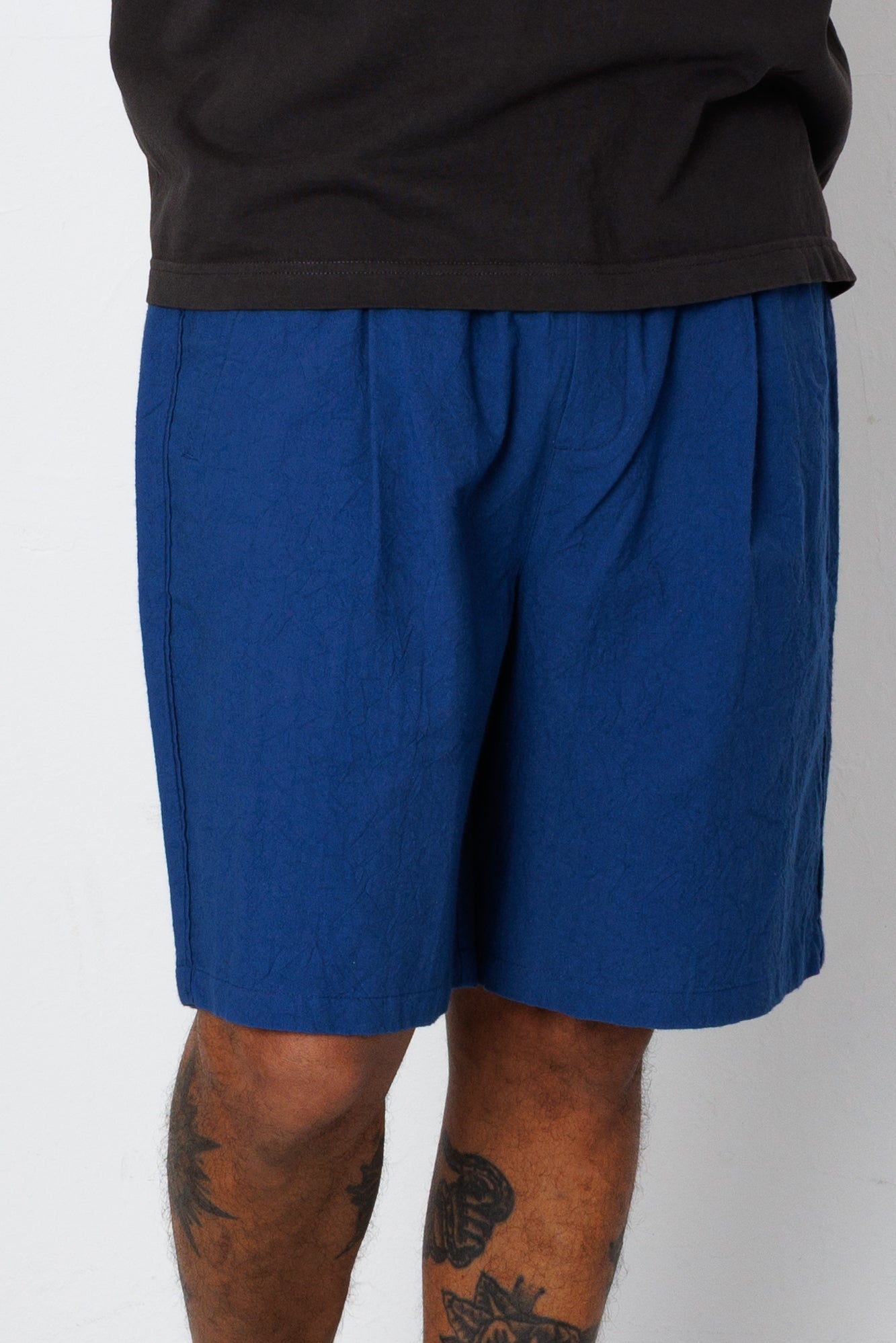 Folk | Folk Relaxed Assembly Short - Blue Crinkle