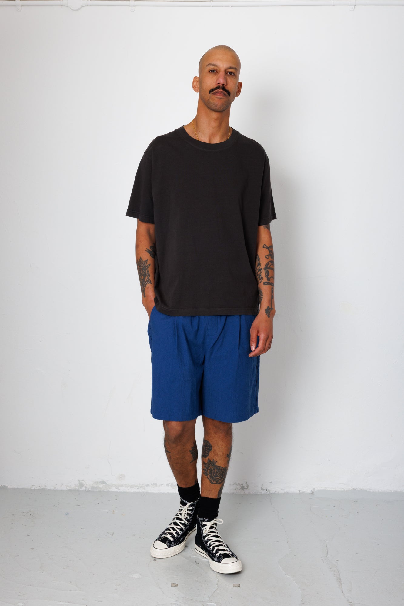 Folk | Folk Relaxed Assembly Short - Blue Crinkle