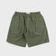 Green shorts on a light gray background