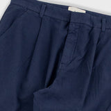 Folk | Folk Assembly Suit Trouser - Soft Navy Mini Stripe