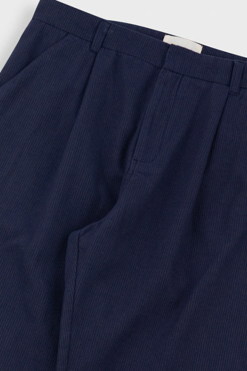 Folk | Folk Assembly Suit Trousers - Navy Bronze Brushed Stripe