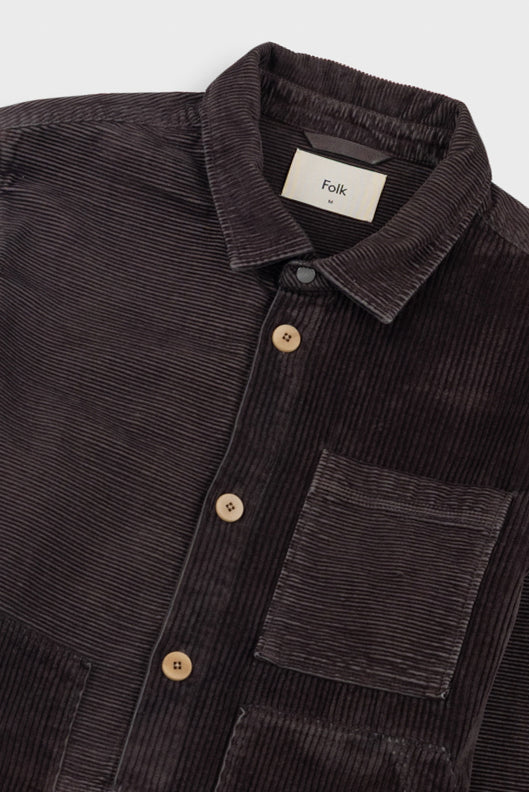 Folk | Folk Assembly Worker Jacket - Espresso Cord Mix