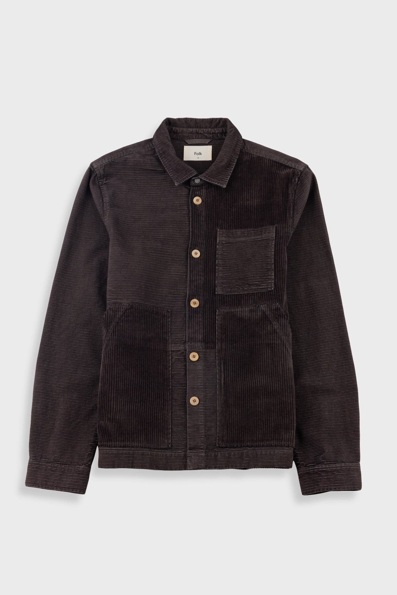 Folk | Folk Assembly Worker Jacket - Espresso Cord Mix