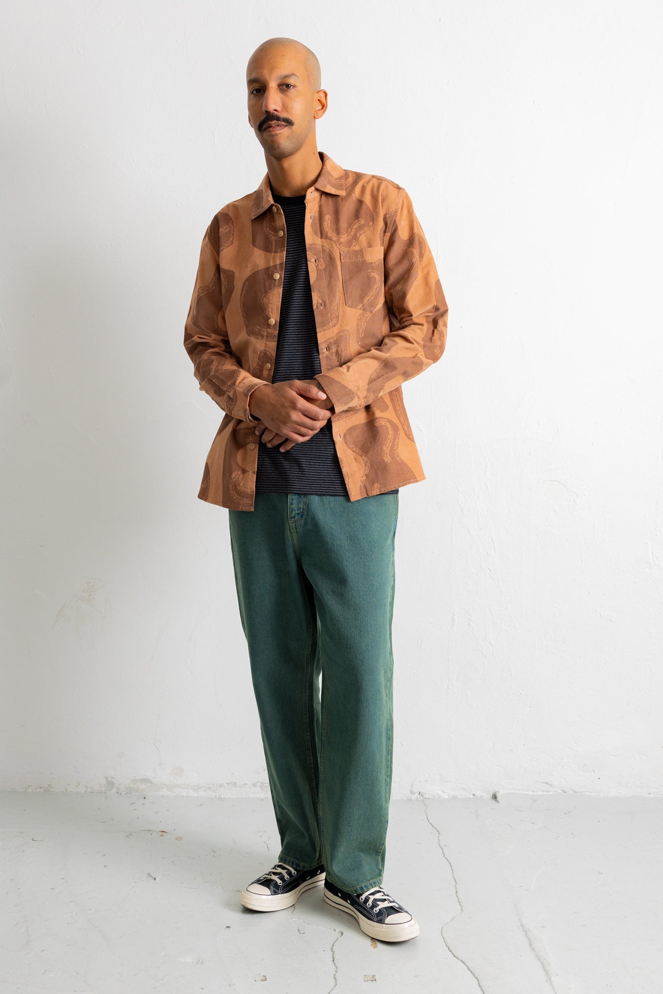 Folk | Folk Direction Babycord Shirt - Clay Cast Print