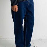 Barrel Leg Jean - Indigo Canvas