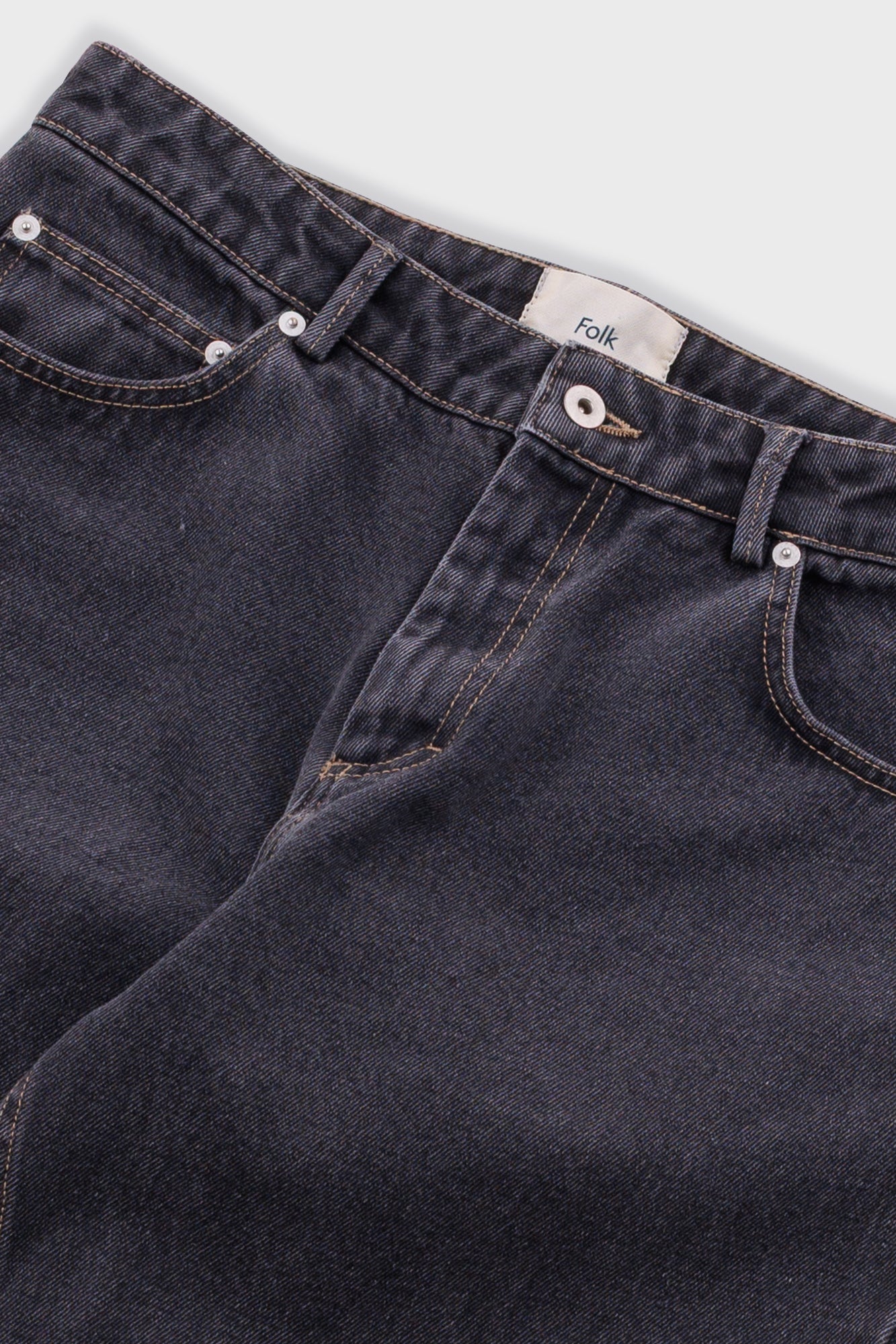 Folk | Folk Barrel Leg Jean - Graphite Denim