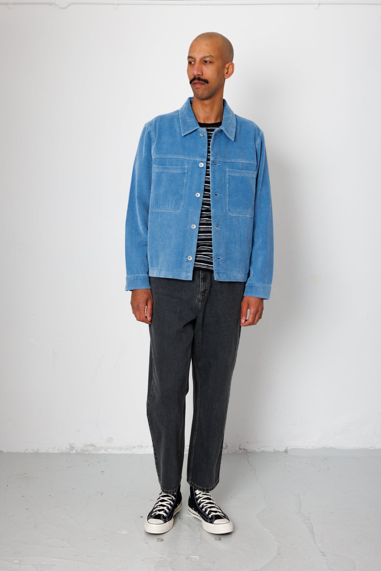 Folk | Folk Barrel Leg Jean - Graphite Denim