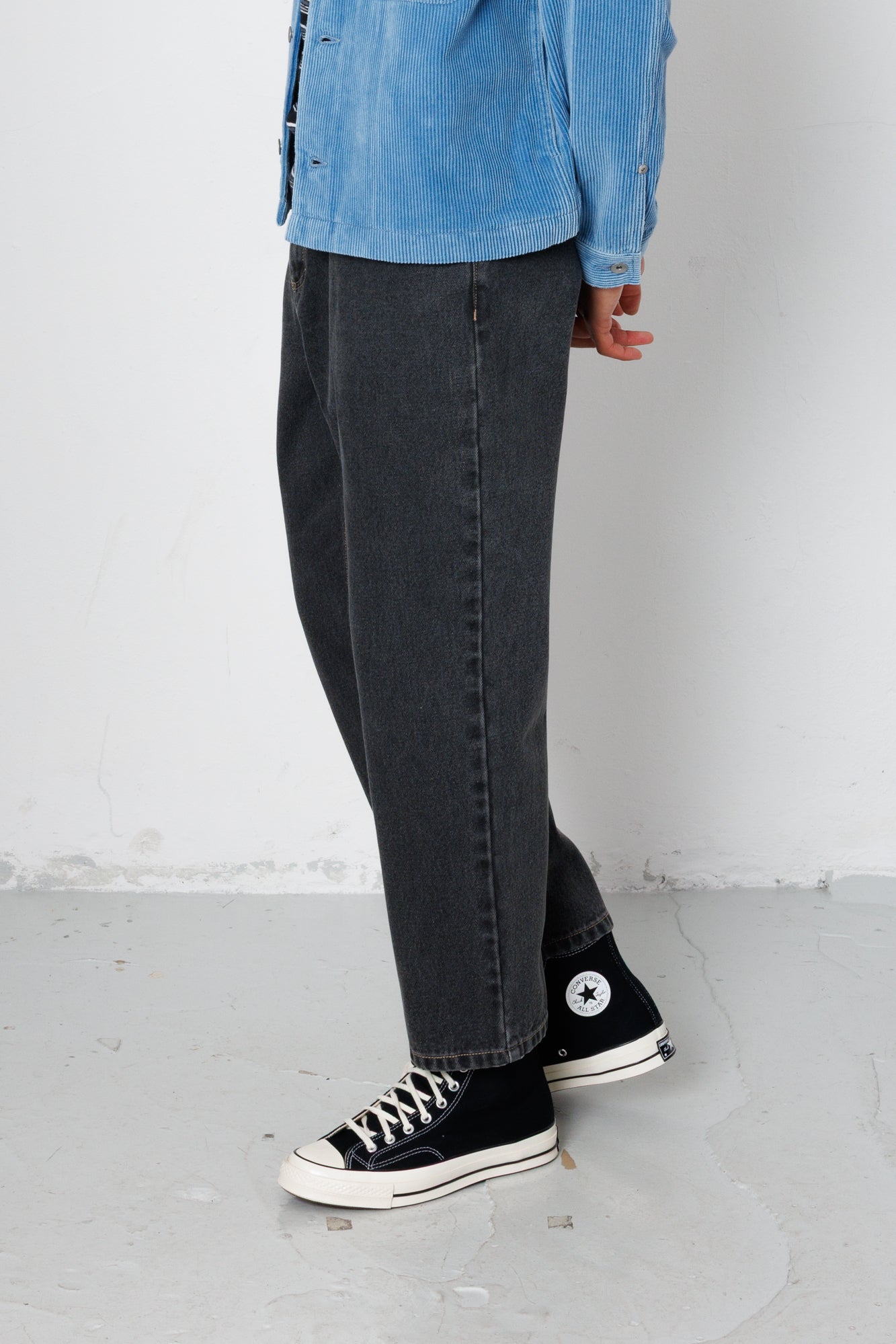 Folk | Folk Barrel Leg Jean - Graphite Denim