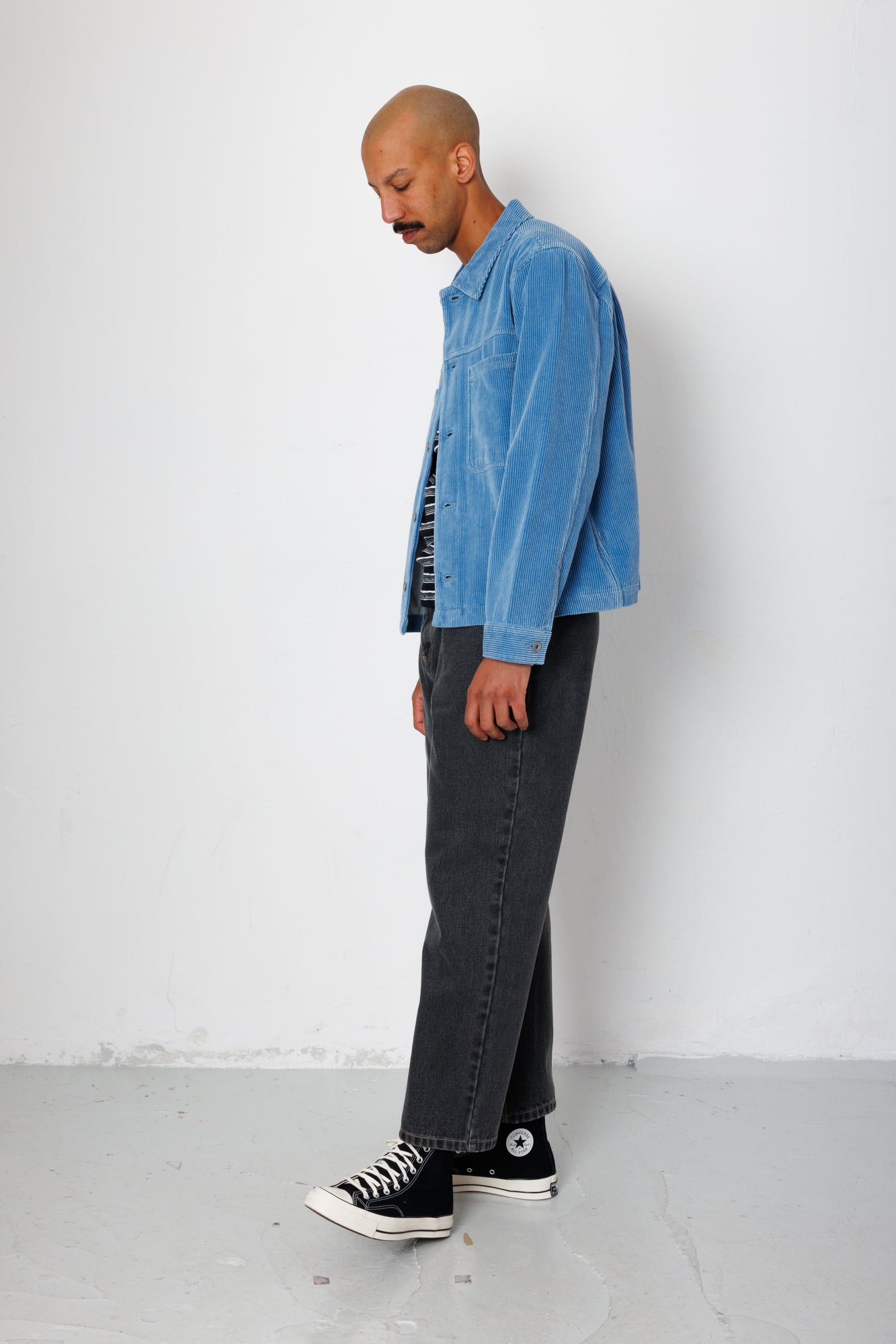 Folk | Folk Barrel Leg Jean - Graphite Denim