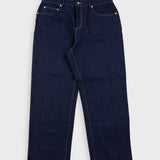 Barrel Leg Jean - Raw Denim
