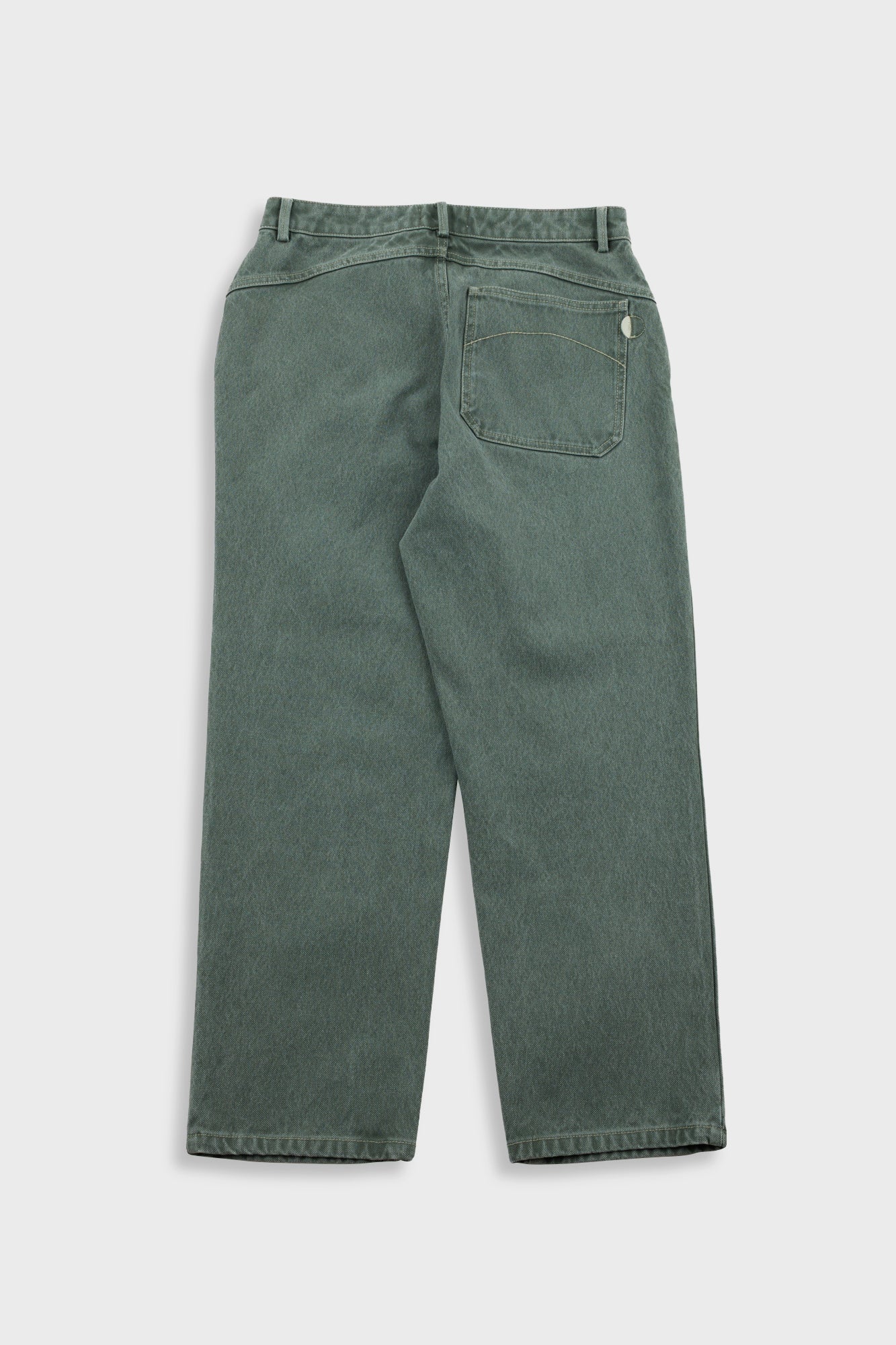 Folk | Folk Barrel Leg Jean - Soft Green Canvas