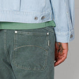 Folk | Folk Barrel Leg Jean - Soft Green Canvas