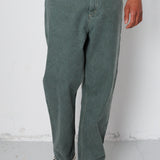 Folk | Folk Barrel Leg Jean - Soft Green Canvas