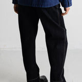 Barrel Trousers - Black Washed Denim