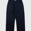 Black pants on a light gray background