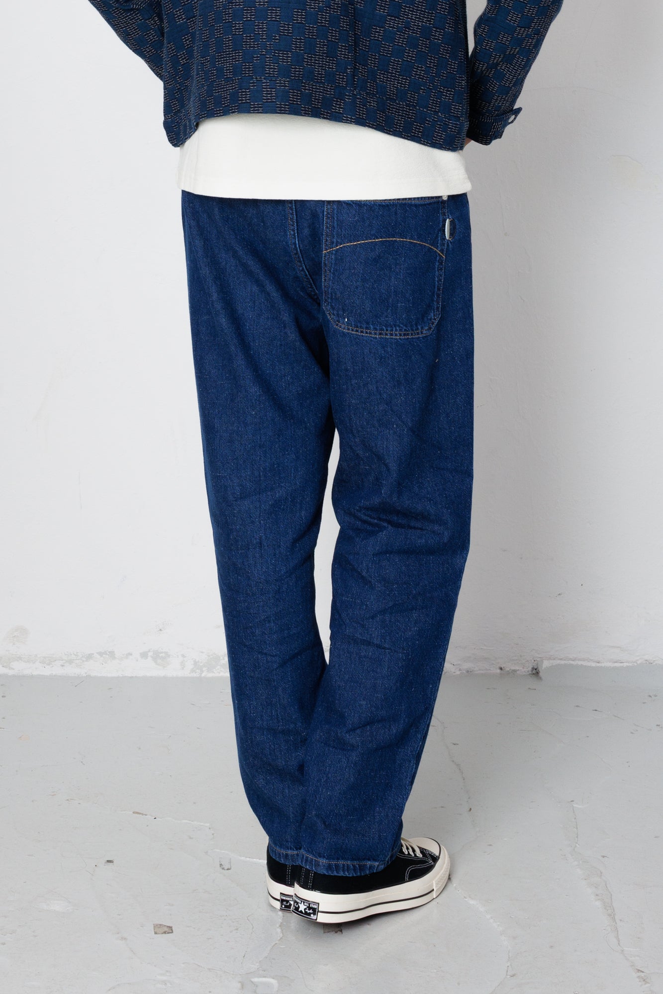Folk | Folk Barrel Leg Jean - Mid Slub Denim