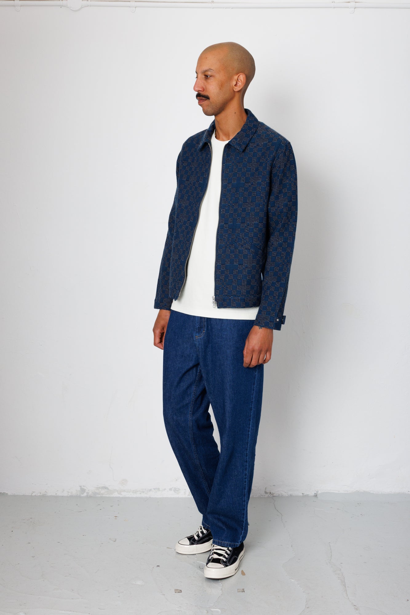 Folk | Folk Barrel Leg Jean - Mid Slub Denim