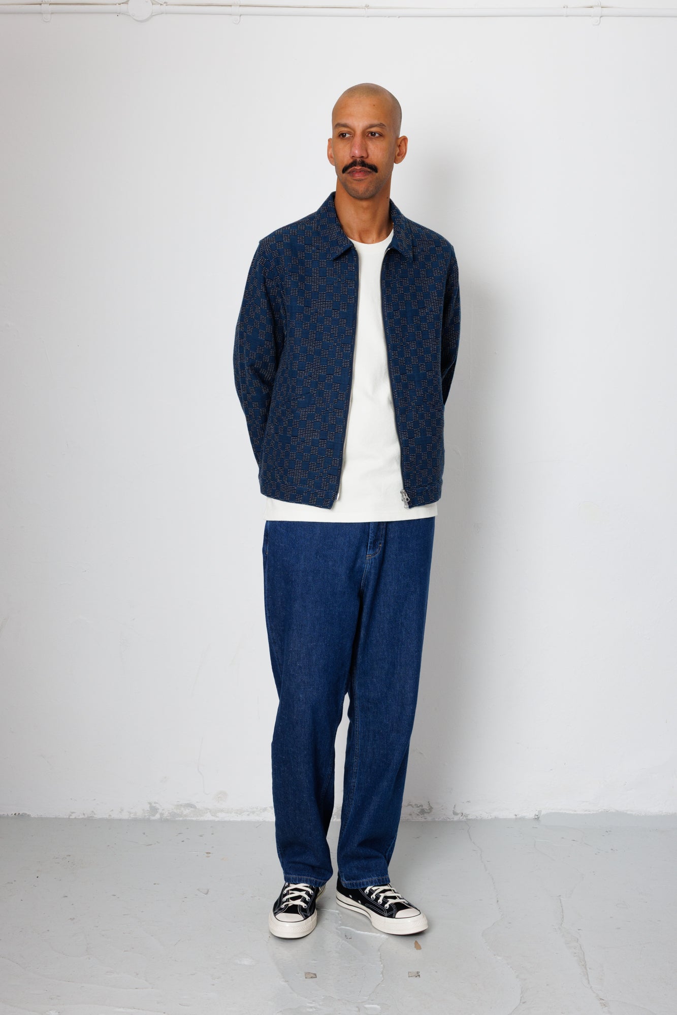 Folk | Folk Barrel Leg Jean - Mid Slub Denim