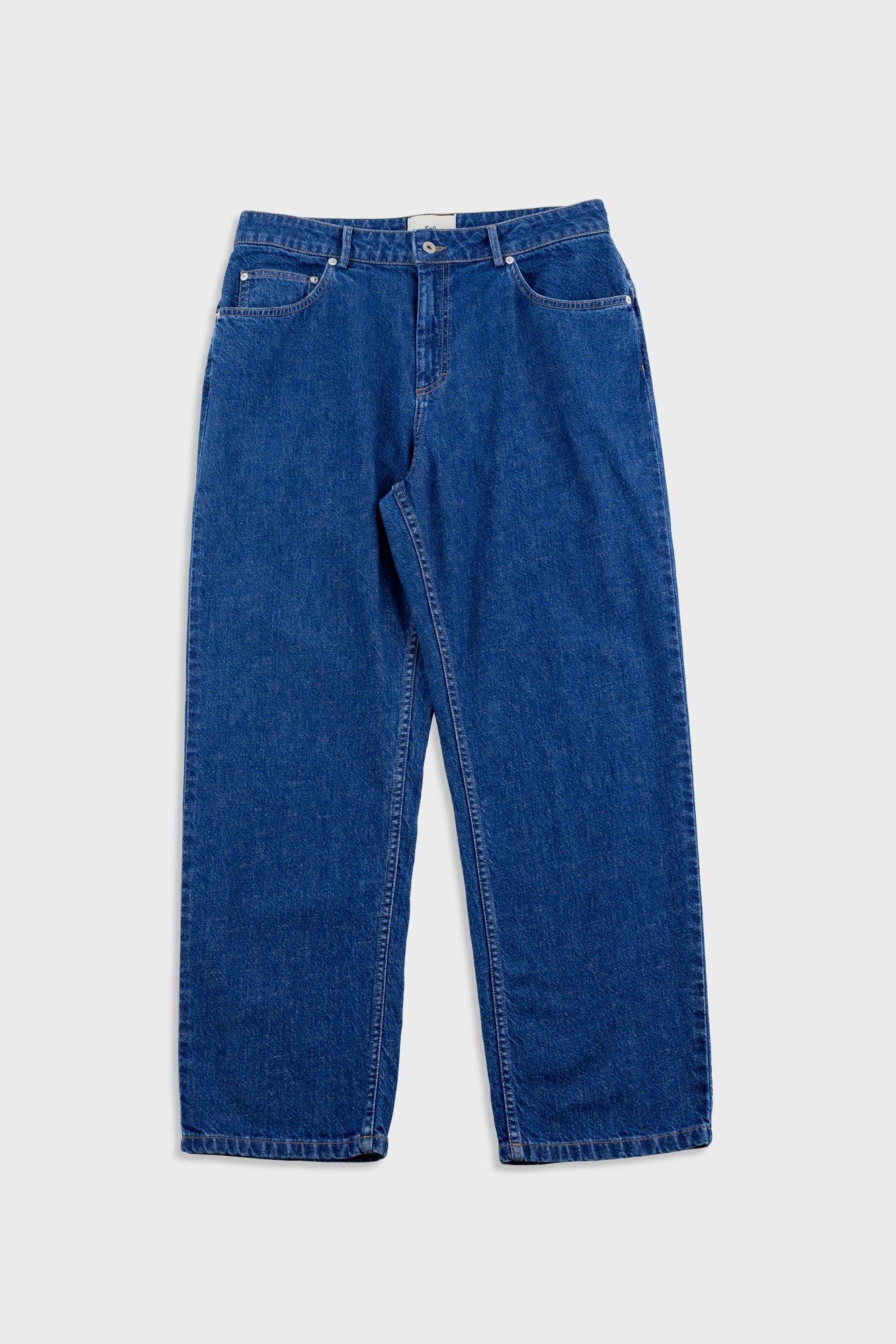 Folk | Folk Barrel Leg Jean - Mid Slub Denim