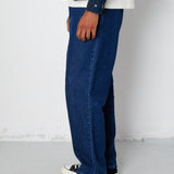 Folk | Folk Barrel Leg Jean - Mid Slub Denim