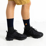 Block Stripe Sock - Navy / Dark Olive