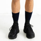 Block Stripe Sock - Navy / Dark Olive