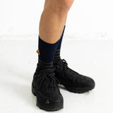 Block Stripe Sock - Navy / Dark Olive