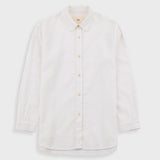 White button-up shirt on a light gray background