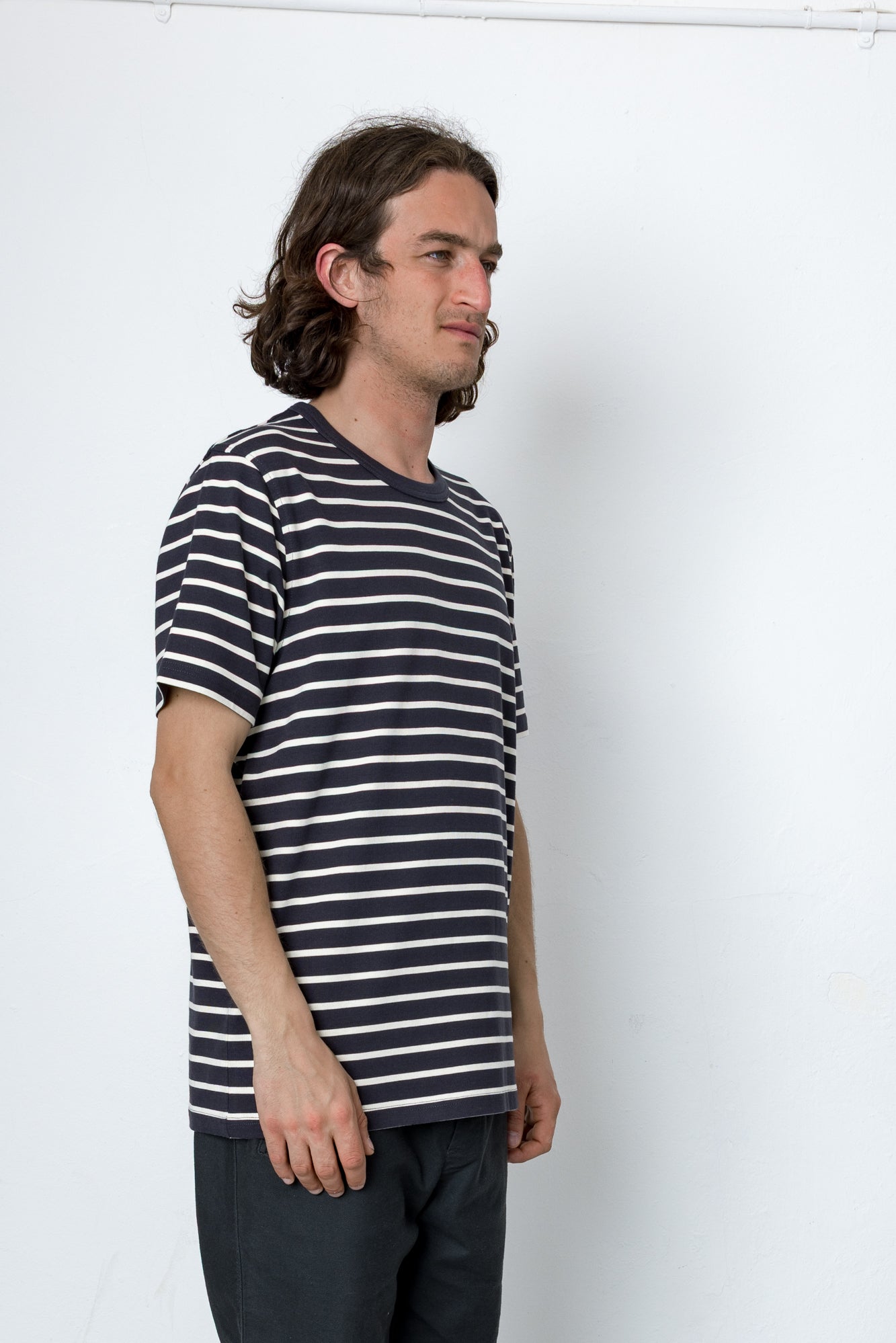 Folk | Folk Brett T-Shirt - Washed Black / Ecru