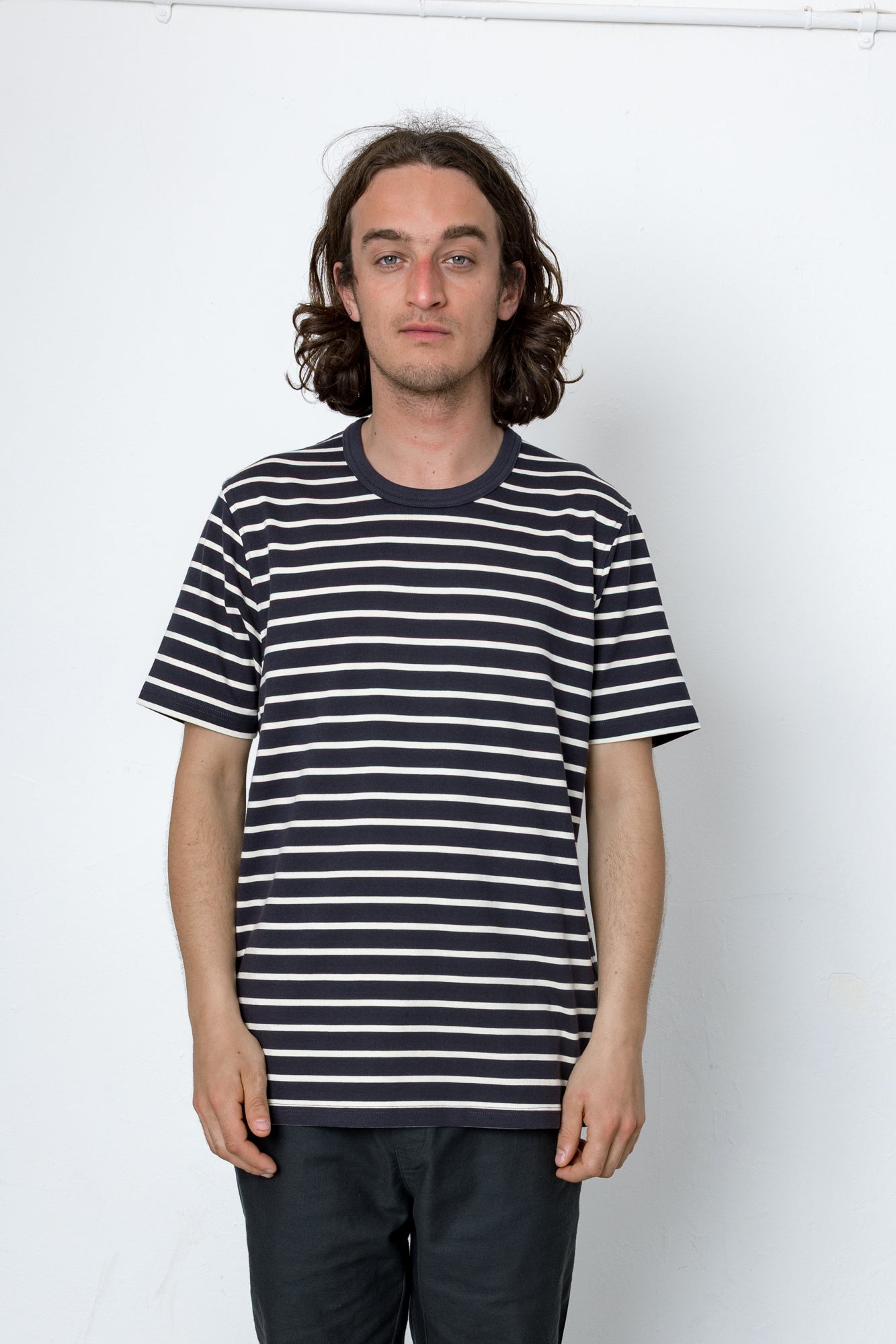Folk | Folk Brett T-Shirt - Washed Black / Ecru