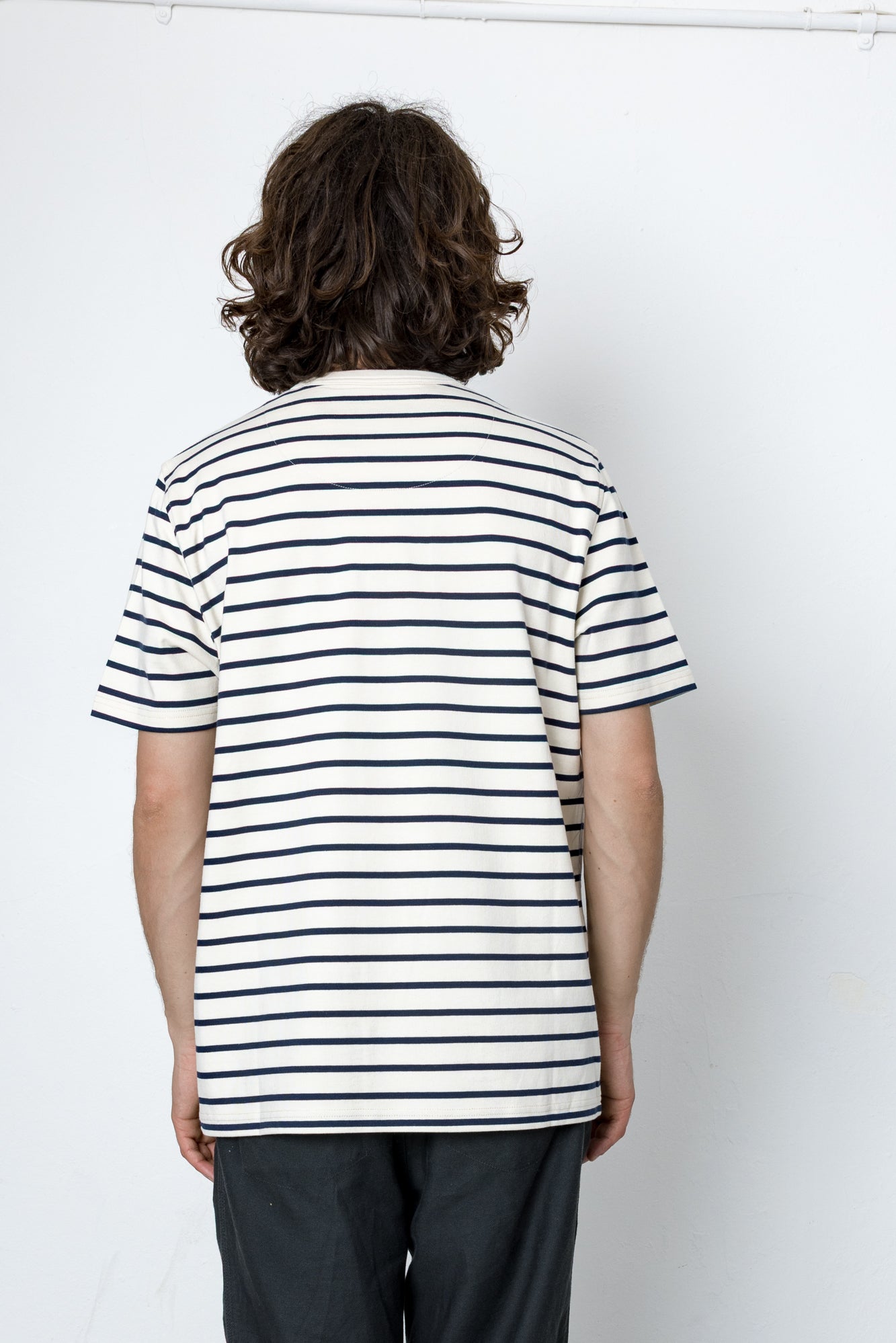 Folk | Folk Brett T-Shirt - Ecru / Navy