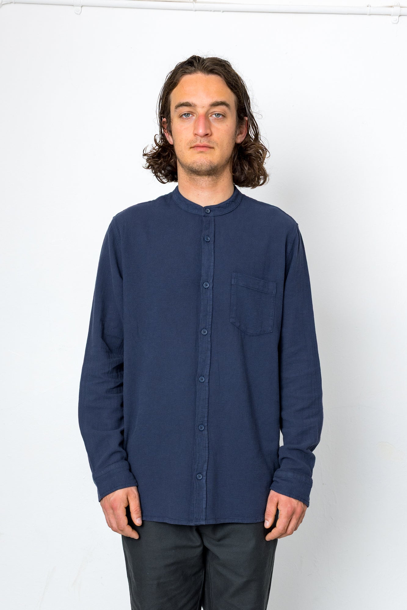 2026 Summer Archive | Folk Bright Shirt - Navy
