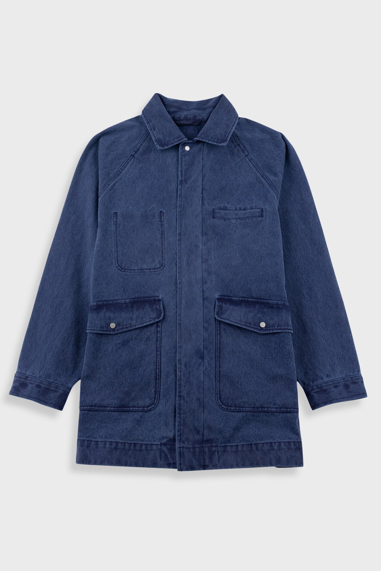 Folk | Folk Cropped Winter Coat - Olive Brushed Wool