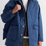Folk | Folk Cropped Winter Coat - Olive Brushed Wool