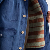 Folk | Folk Cropped Winter Coat - Olive Brushed Wool