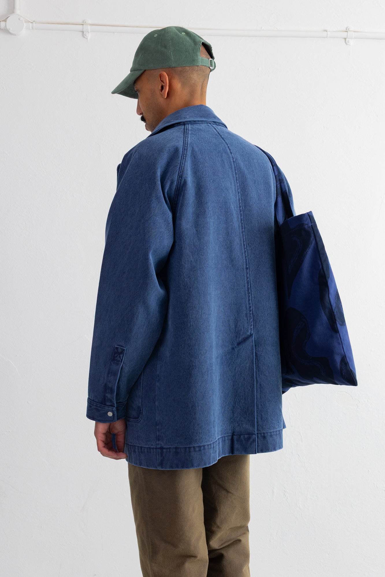 Folk | Folk Cropped Winter Coat - Olive Brushed Wool