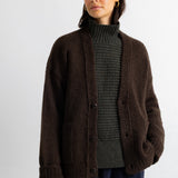 Folk | Folk Relaxed Cardigan - Espresso