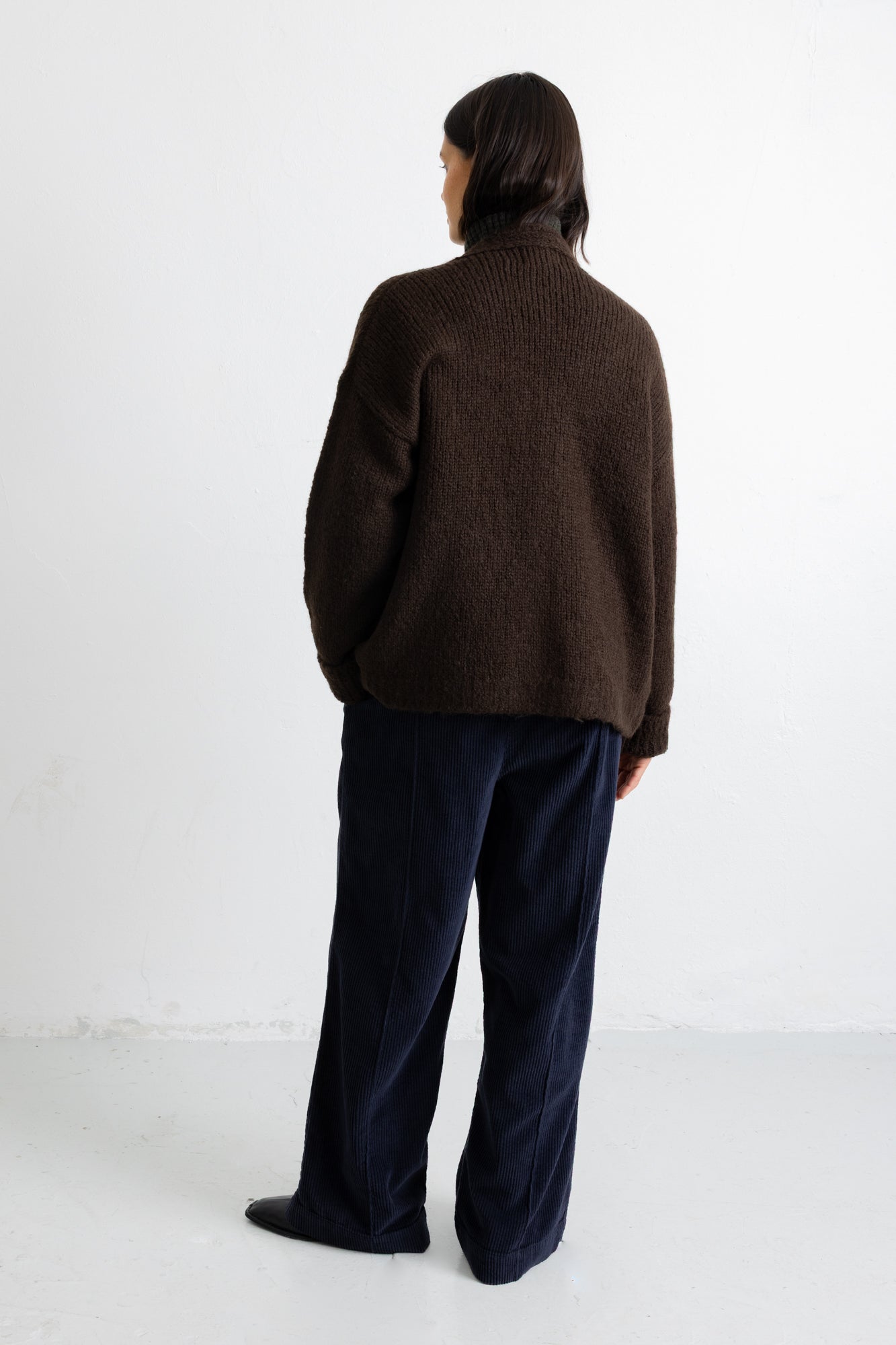 Folk | Folk Relaxed Cardigan - Espresso