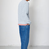 Folk | Folk Chain Crew - Melange Light Blue