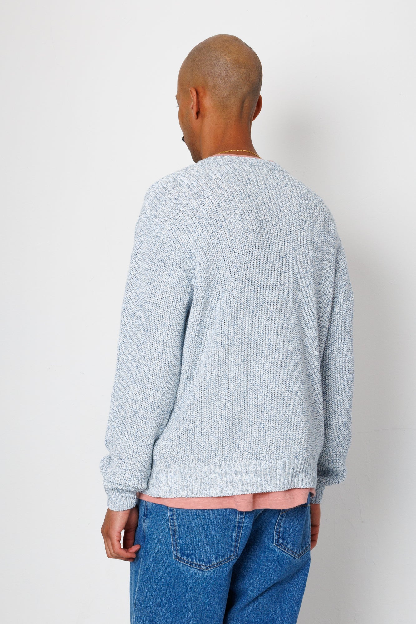 Folk | Folk Chain Crew - Melange Light Blue
