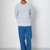 Folk | Folk Chain Crew - Melange Light Blue