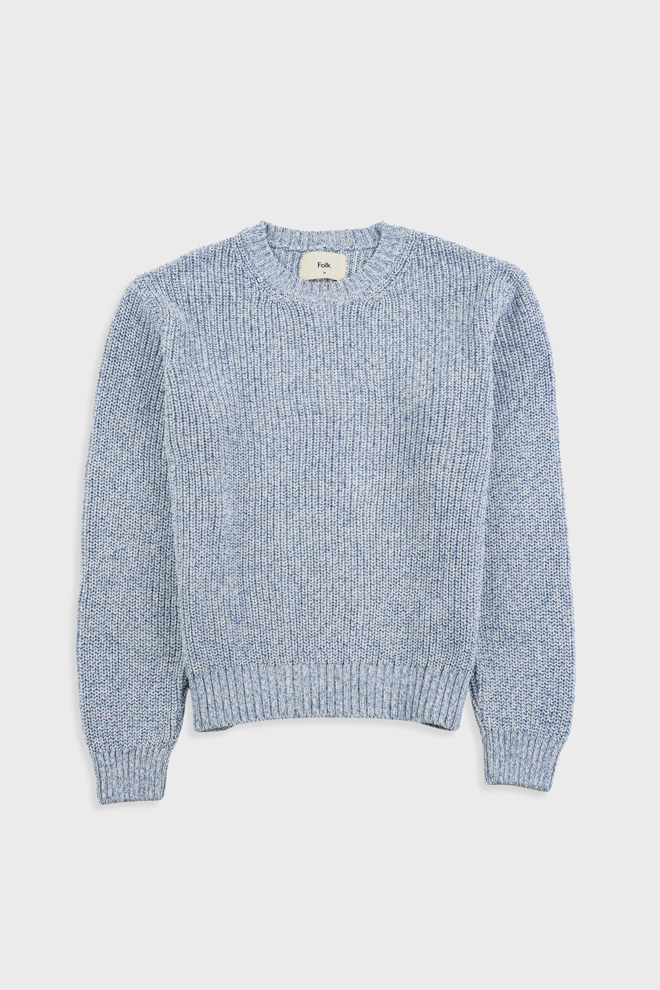 Folk | Folk Chain Crew - Melange Light Blue