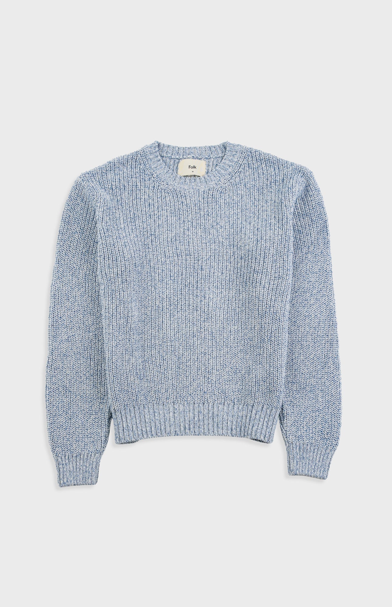 Folk | Folk Chain Crew - Melange Light Blue