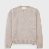 Beige sweater on a white background
