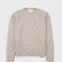 Beige sweater on a white background