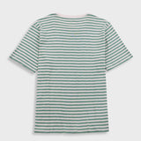 Folk | Folk Classic Striped T-Shirt - Soft Green Ecru